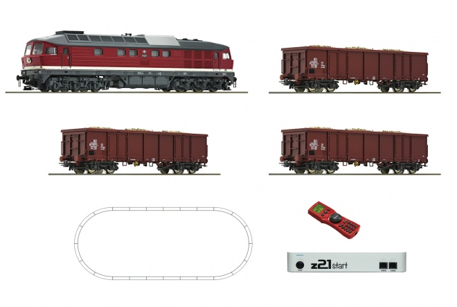 Digital starter set z21: Diesel locomotive BR 132 and freight  train, DR<br /><a href='images/pictures/Roco/Roco-51292.jpg' target='_blank'>Full size image</a>